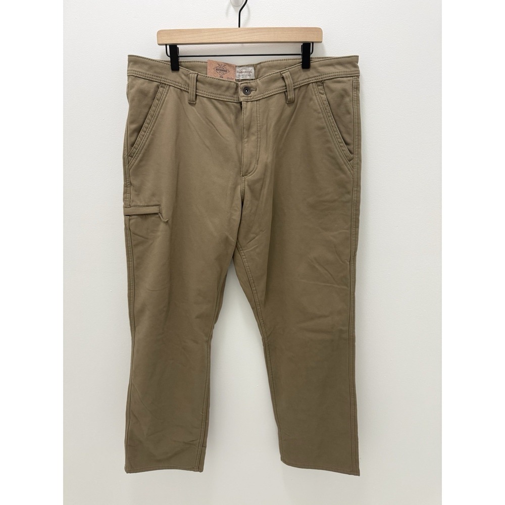 Weatherproof‎ Vintage Fleece Lined Canvas Pants Tan Relaxed Fit 40x32 NWT